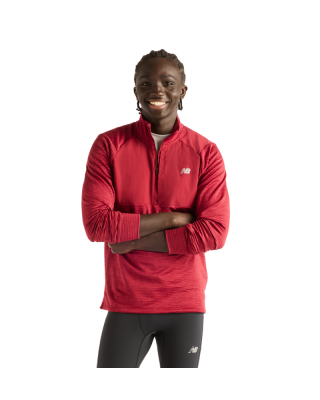 Pánske tričko NEW BALANCE Athletics Heat Grid 1/2 Zip 